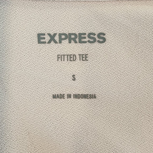 Light pink Express Fitted Tee - Picture 3 of 5